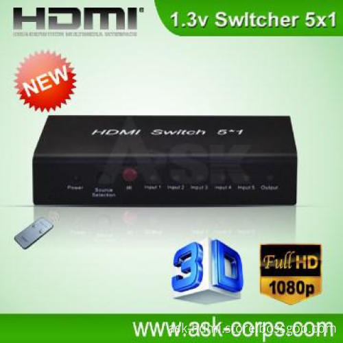 HDMI Amplifier switcher 5 in 1 out